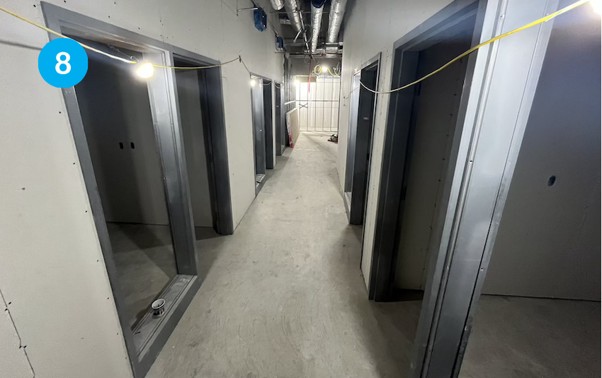 Progress continues on the meeting rooms that Student Services will use to support students.