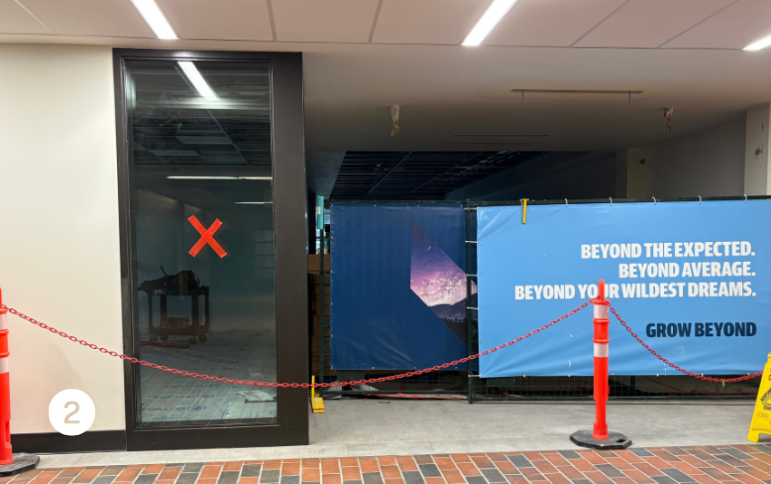 The Office of Community and Belonging is situation at the junction of Main Street and the Avenue on Level 2. 
