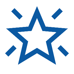 Icon of a shining star.
