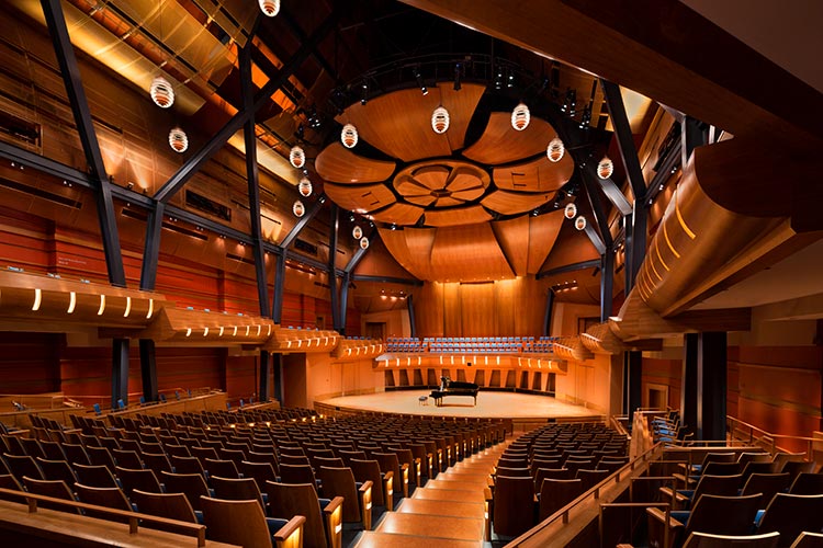 Photo of the Bella Concert Hall in the Taylor Center for the Performing Arts