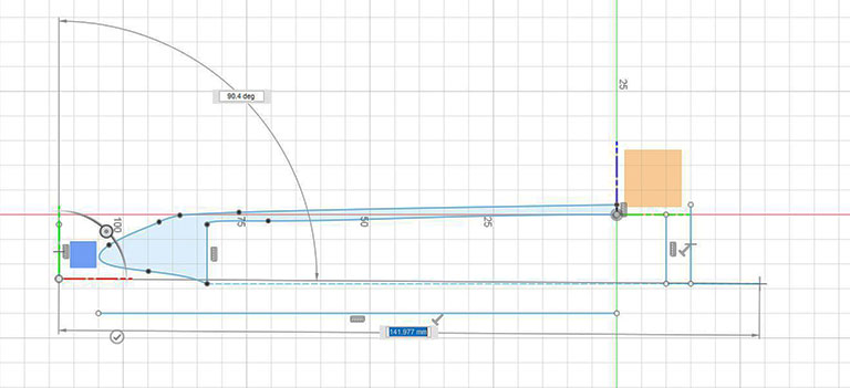 A schematic drawing.