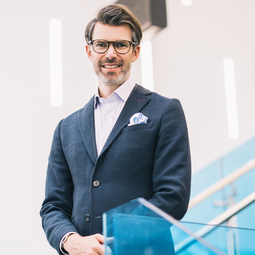Photo of Dr. Simon Raby, PhD, associate professor of innovation and entrepreneurship and academic director of Growth Catalyst
