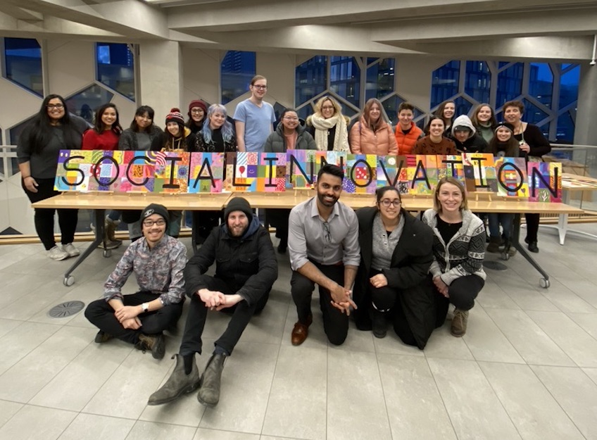 Photo of twenty-one Mount Royal students who took part in Vivacity.