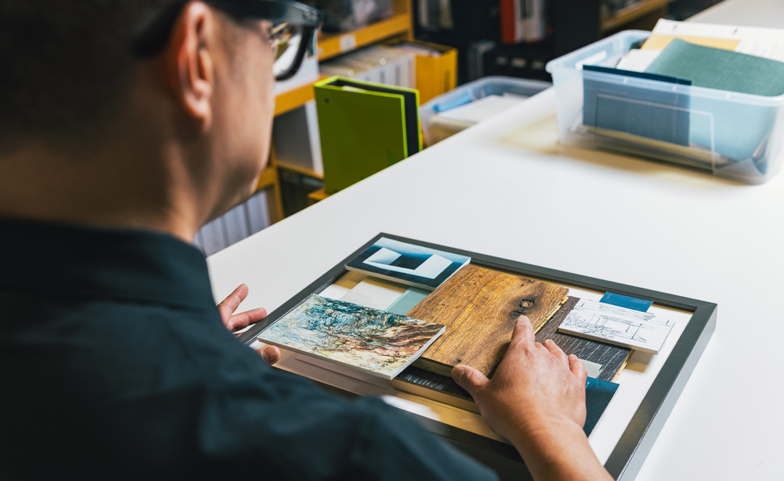 Interior Design students learn to communicate their concepts through drawing, model building and software such as AutoCAD and Revit, skills that mirror the profession’s creative and technical balance.