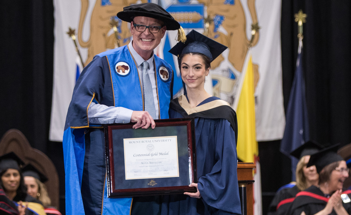 Tim Rahilly, left, and Aliya Abdallah.
