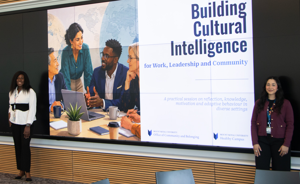 Yemi Adeyemi, left, and Narissa Jessa, education and development specialist.