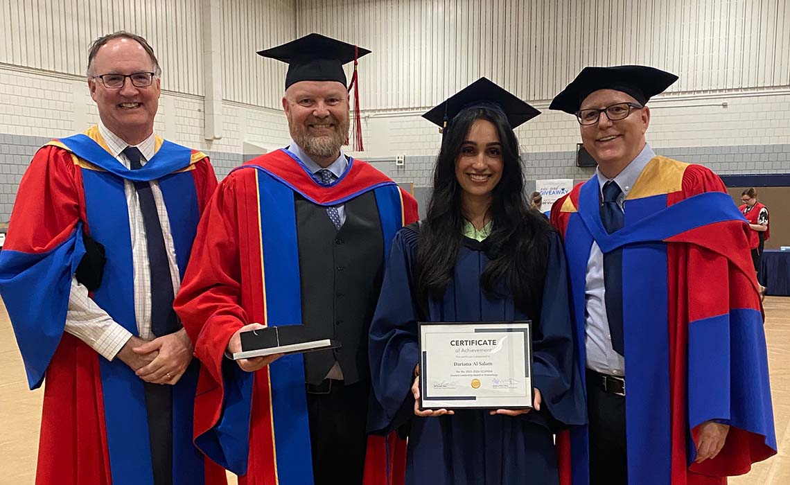 Dr. Stephen Price, PhD; Dr. Marty Clark, PhD; Dariana Al-Salam, and Dr. Mark Lafave, PhD