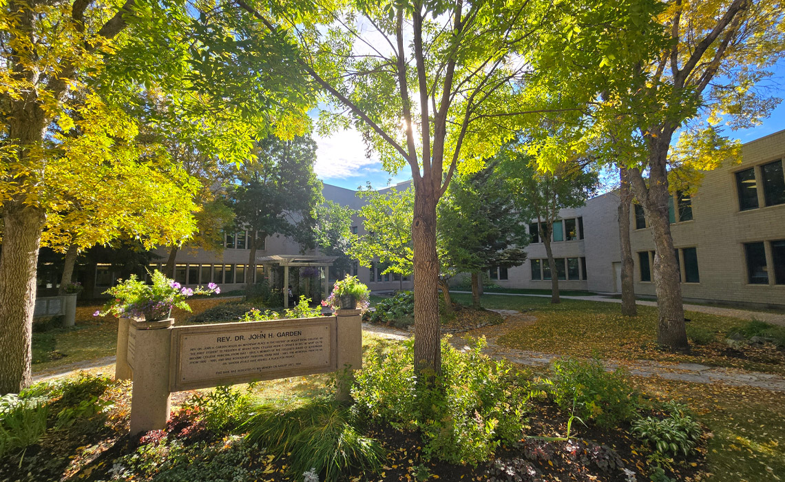 The Rev. Dr. John H. Garden Memorial Garden.