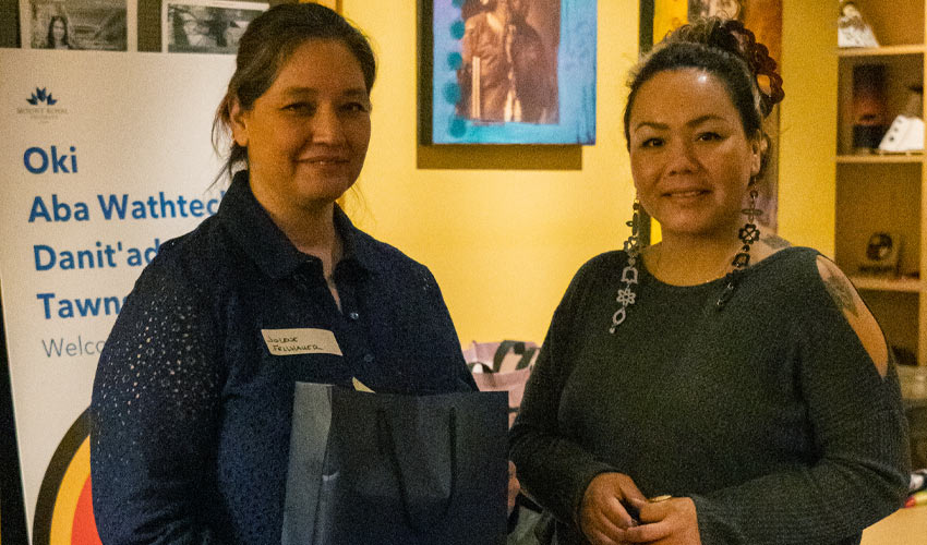 Sarae Quewezance (mentee) and Jolene Fellhauer (mentor).