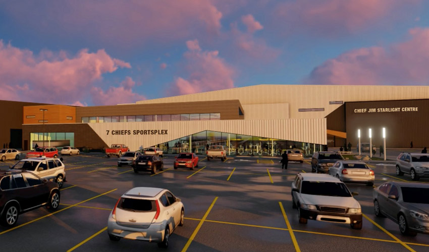 The 7 Chiefs Sportsplex and Chief Jim Starlight Centre.