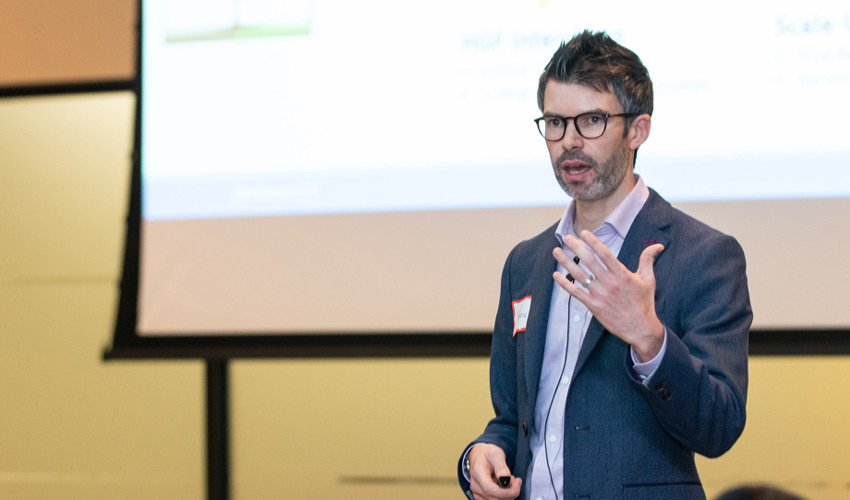 Dr. Simon Raby, PhD, an associate professor with the Department of Innovation and Entrepreneurship at Mount Royal University.