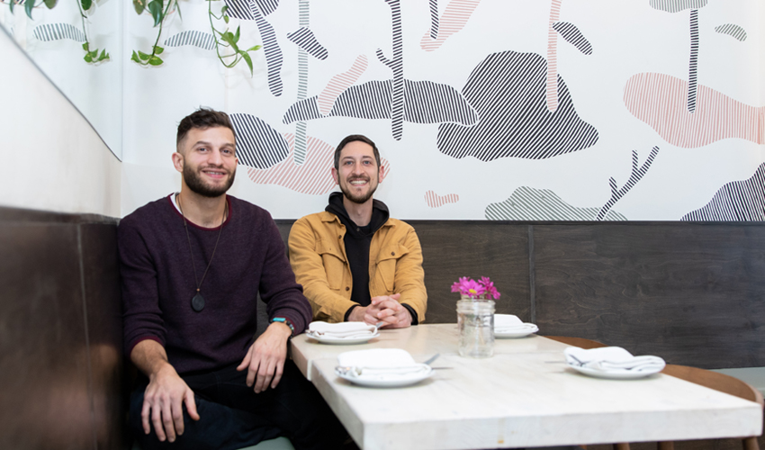 Photo of Richard Alame and Jared Blustein.