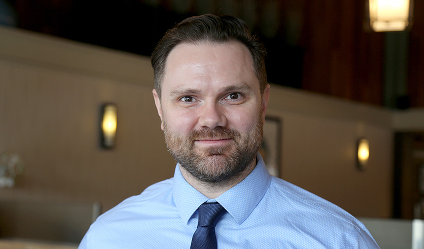 Mount Royal chemistry professor Brett McCollum, PhD