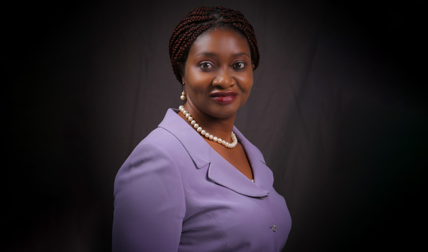 Bunmi Afolabi is studying human resources in the Bissett School of Business.