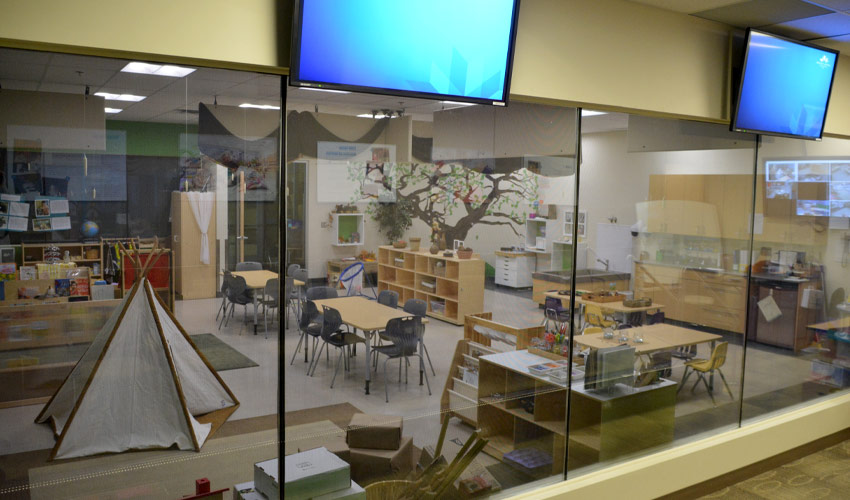 A view of the Child Development Lab from the observation room.
