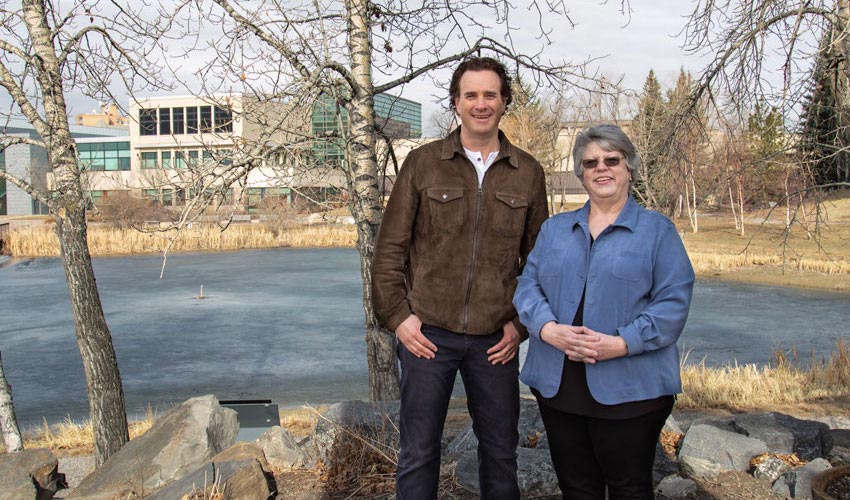 Dave Howard, president of the Canadian Legacy Project and and lead instructor Judy McMillan-Evans, M.Ed.