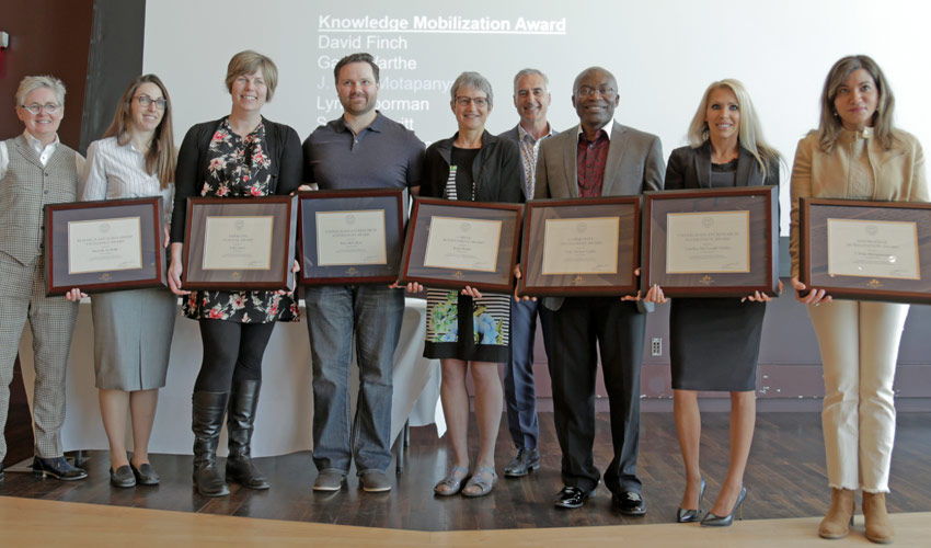 Faculty Research and Scholarship Recognition Award recipients