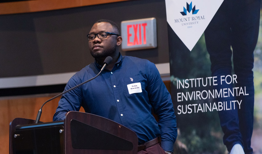 Felix Nwaishi, PhD, assistant professor in earth and environmental sciences at Mount Royal University.