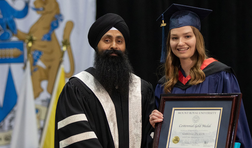 Gabrielle Dickson achieved a Bachelor of Communication - Information Design and was selected as the 2019 Centennial Gold Medal Recipient for the Faculty of Business and Communication Studies.