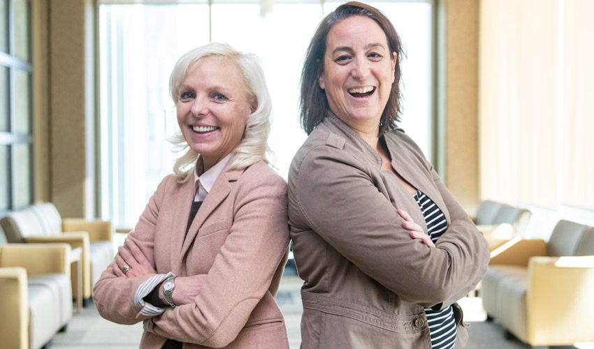 Janne Holmgren, professor, and Leann Acheson, academic advisor and practicum coordinator