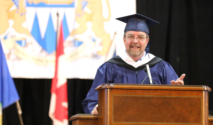 Honorary Degree recipient Will Ferguson.