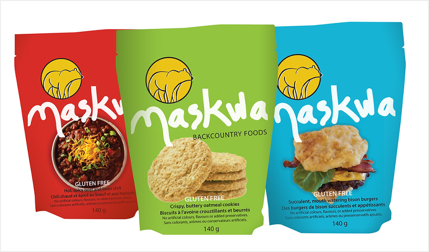 A selection of Maskwa foods.