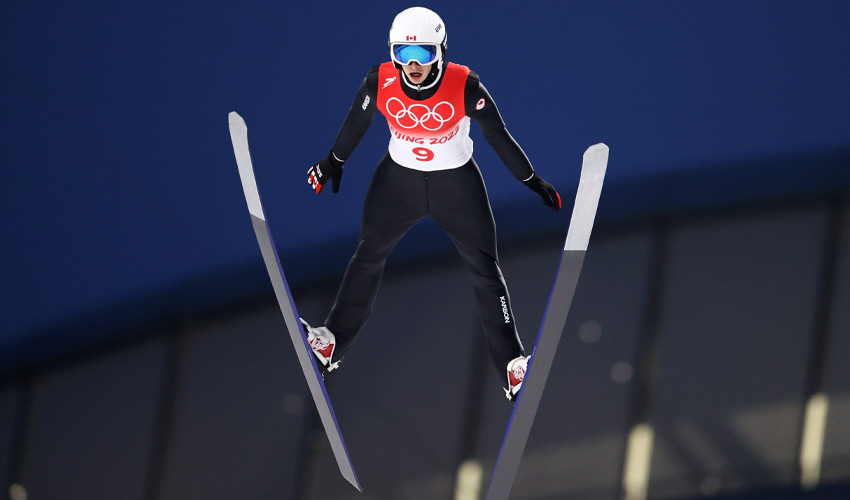 MRU student Matthew Soukup competes at the Beijing 2022 Olympic Winter Games.
