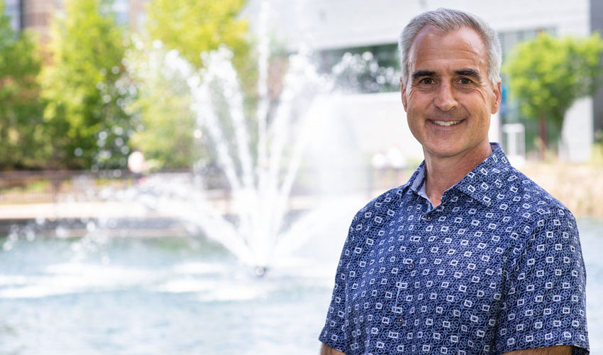 Michael Quinn, PhD at the TransCanada Amphitheatre.