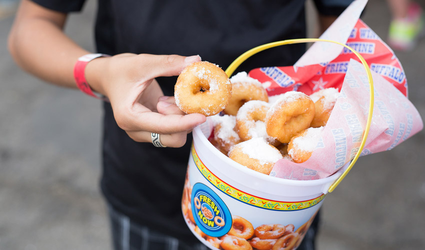 Mini donuts are a must at the Calgary Stampede.