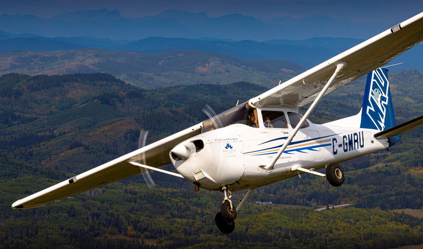 A MRU branded air plane.