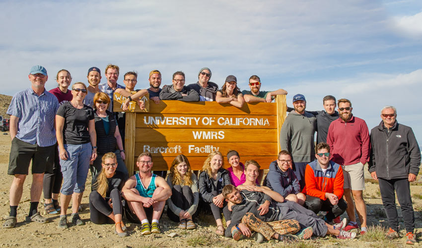 Photo of the full team, which consisted of 25 people from six different universities.