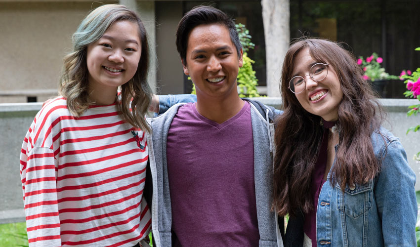 Photo of Janessa La, Miguel Klassen and Laura Palacios.