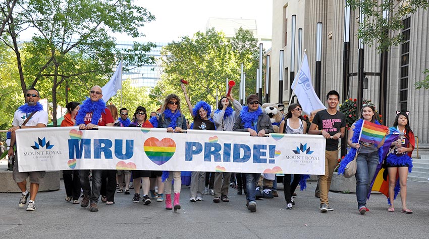 MRU Calgary annual Pride Parade