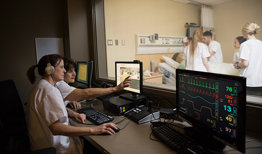 Photo of the Health Simulation Learning Centre.