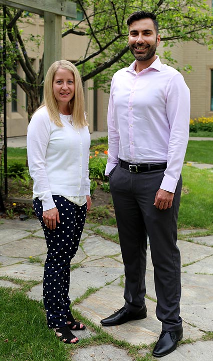 Leah Hamilton and Mohammed El Hazzouri