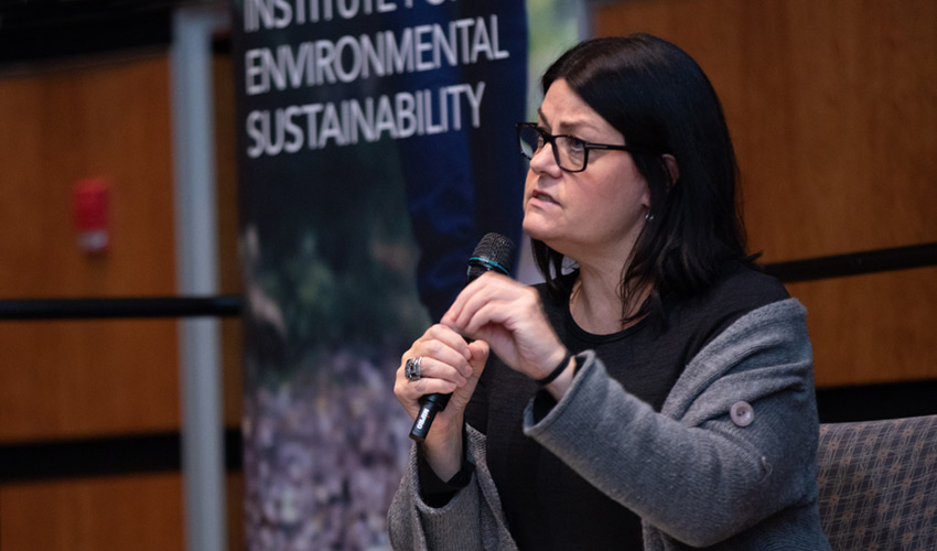 Keynote speaker Irena Creed, PhD, from the University of Saskatchewan_