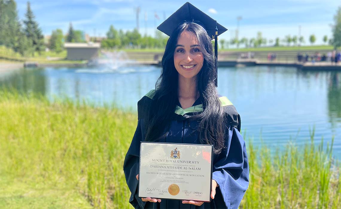 Athletic therapy graduate Dariana Al-Salam