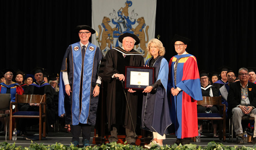 Honorary doctorate recipient Dr. Donald Noel Baker, PhD.