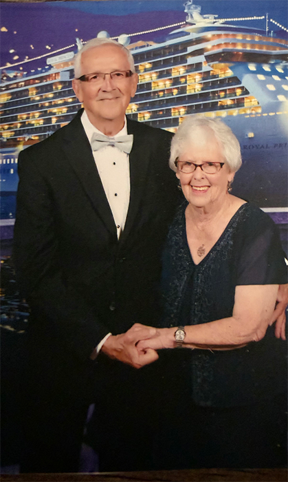 Edwin and Jeannette Dodd pose together for a photo, capturing a memorable moment.
