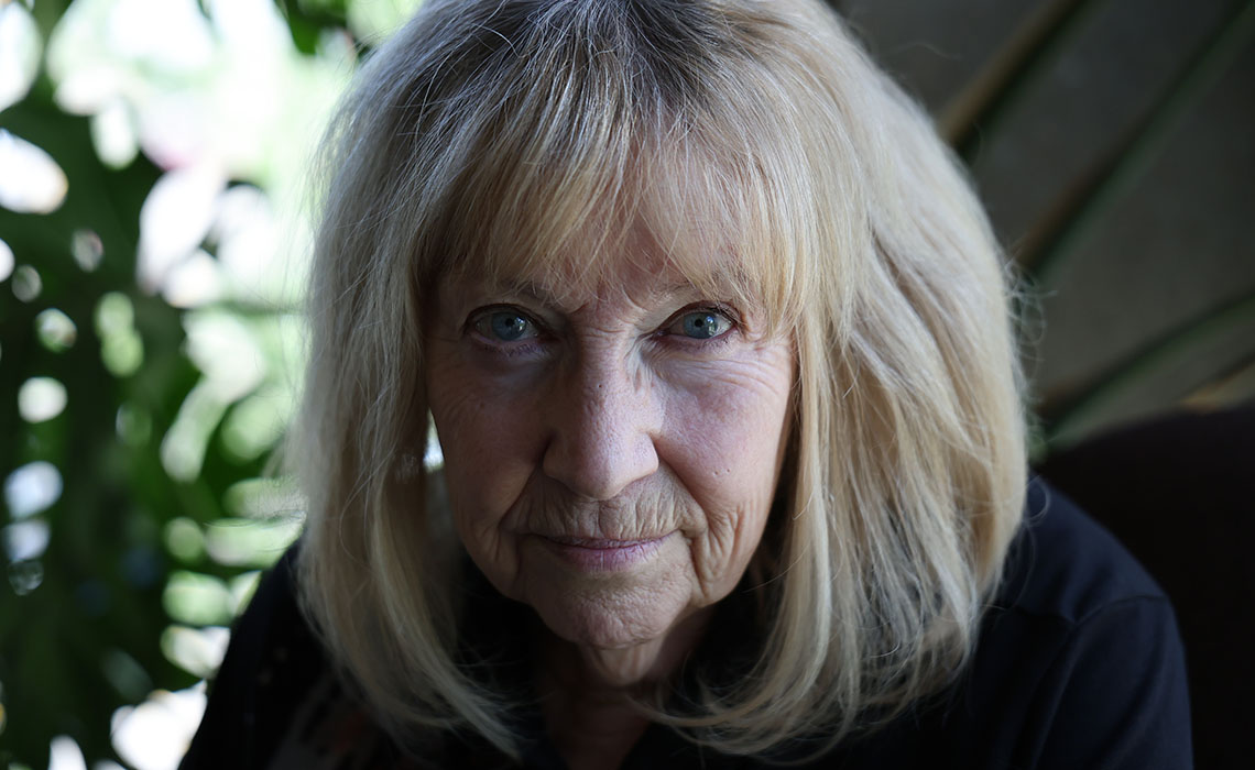 Close up of Elaine Mullen with a blurred background.
