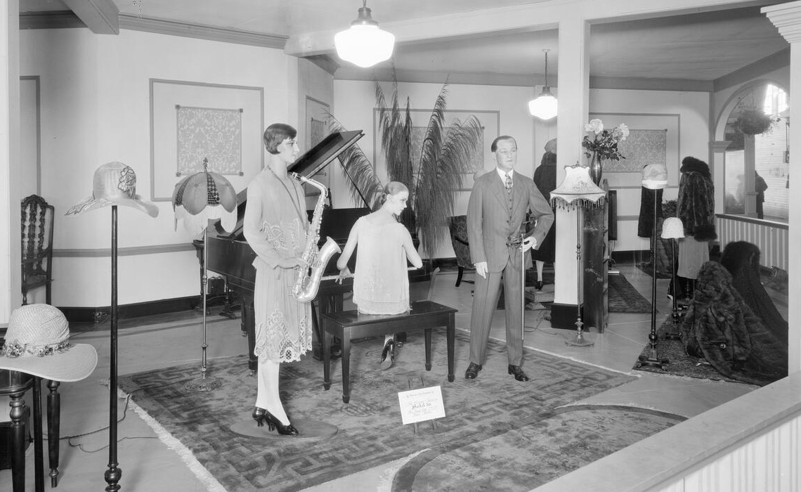 Hudson’s Bay Company booth, Edmonton, AB, 1927