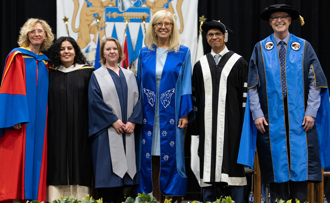 Arlene Strom was officially installed as MRU’s chancellor during the first ceremony