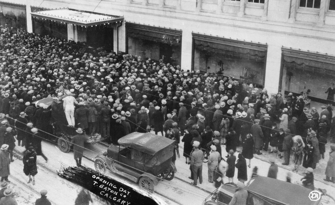 Opening of Eaton’s store, Calgary, AB, 1929