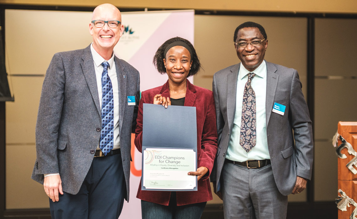 Dr. Tim Rahilly, Dr. Moussa Magassa and Dr. Jacqueline Musabende