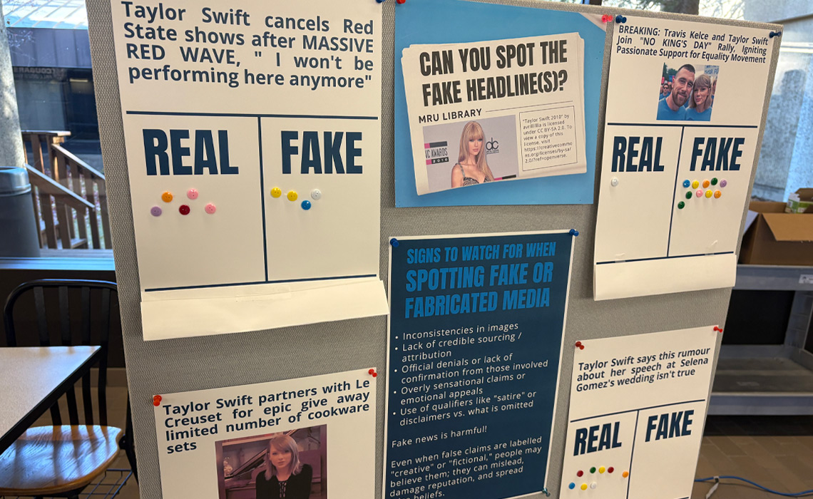 A challenge on Main Street had students guessing which Taylor Swift stories were real and which were total fiction.