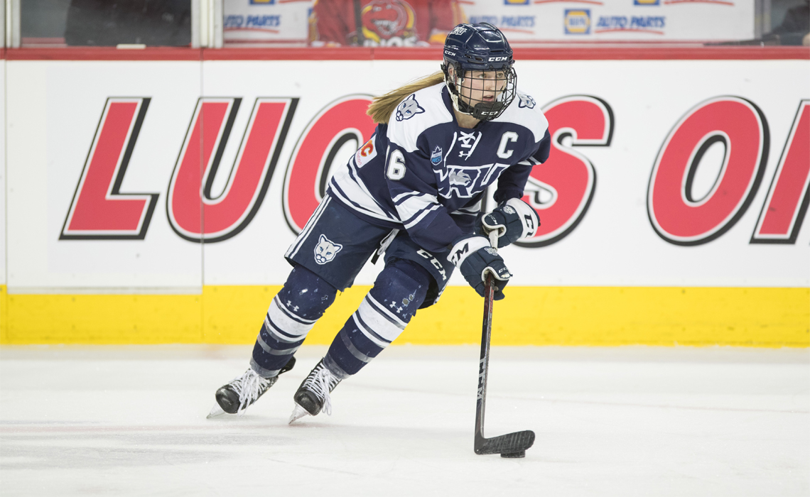 Tatum Amy captained her team to a national U SPORTS title, the first in Cougars history.