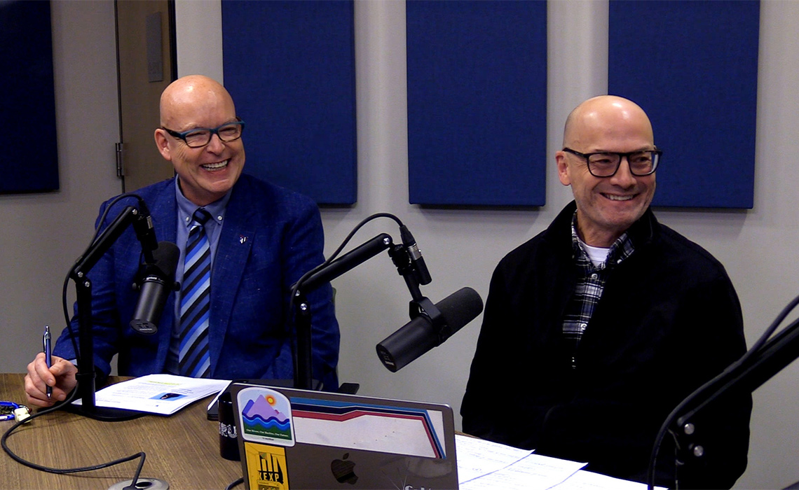 Dr. Tim Rahilly, left, and Scott Cruickshank.