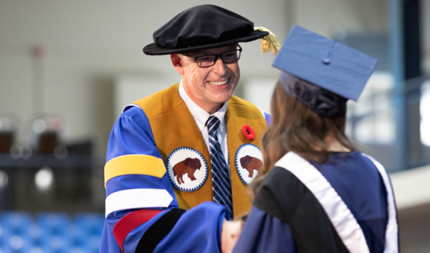 Timothy Rahilly at Fall Convocation.