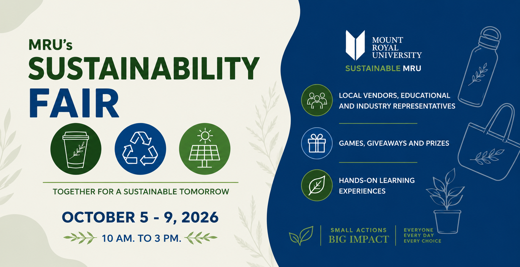Sustainability Fair Oct 5 -9