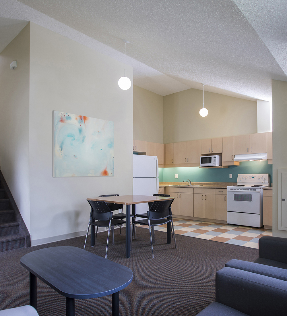 Interior of Residence suite on campus